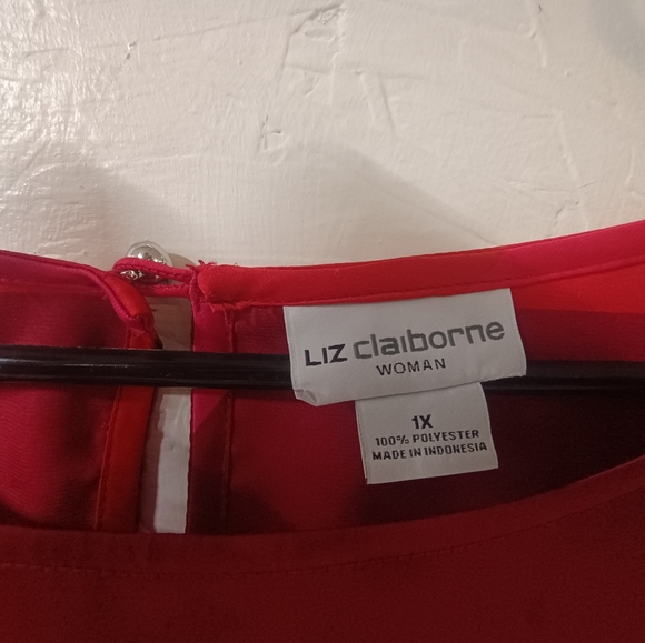 Ann Taylor Red and Pink Striped Blouse - Picture 2 of 3